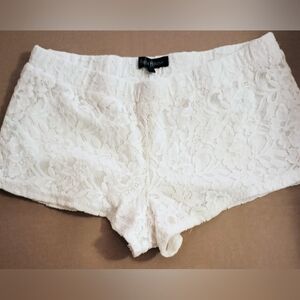 Bella House White Lace Shorts